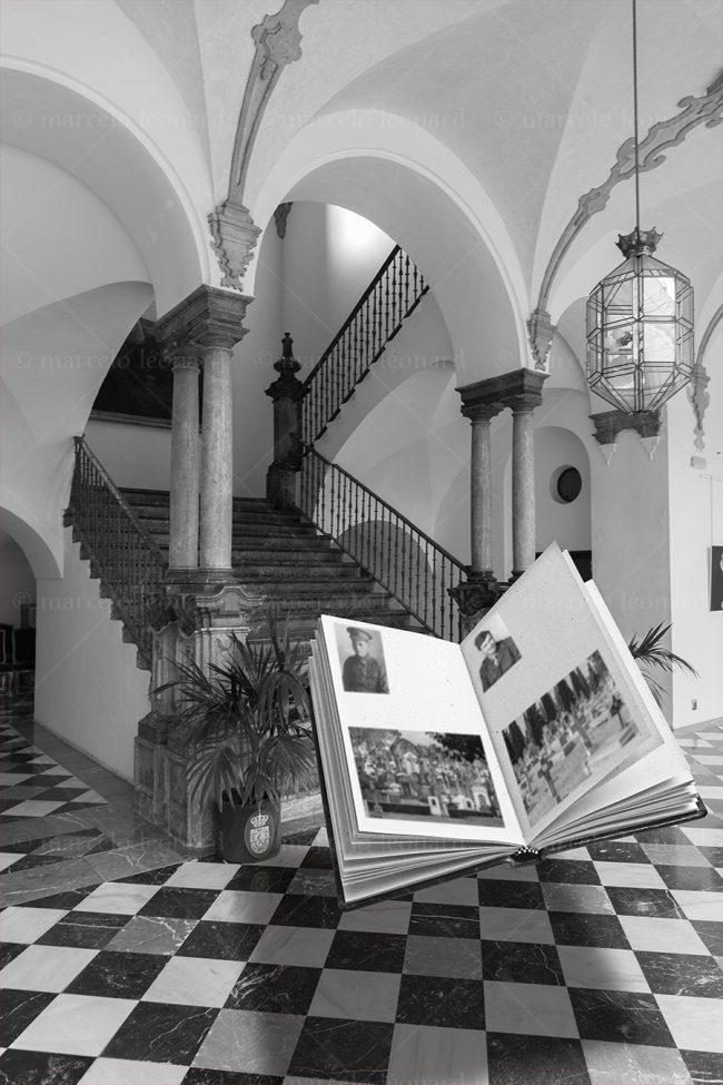 noy07 photography conceptual surrealism darkmood oneiric black and white dreamlike stairs flying book marcelo leonard