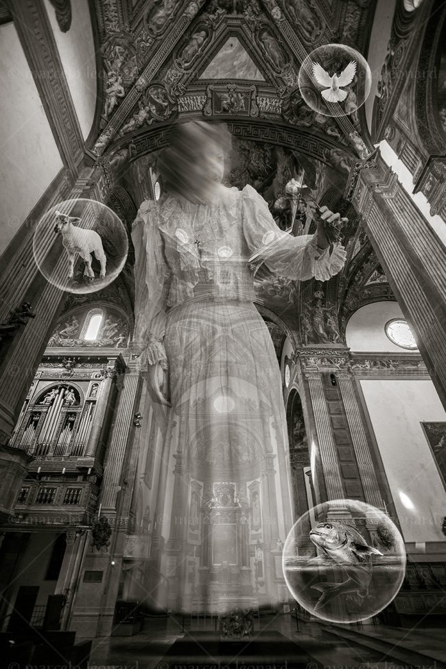 os06 photography conceptual surrealism darkmood oneiric black and white dreamlike church ghost bubble ship fish marcelo leonard