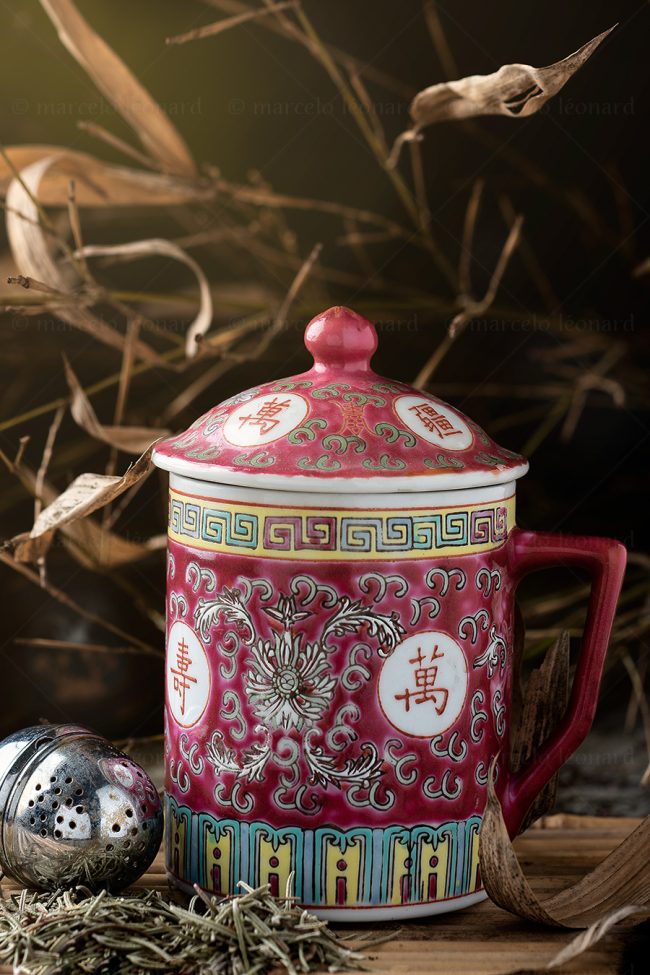 b05 naturaleza muerta bodegon still life studio lighting tabletop food photography chinese cup tea strainer marcelo leonard