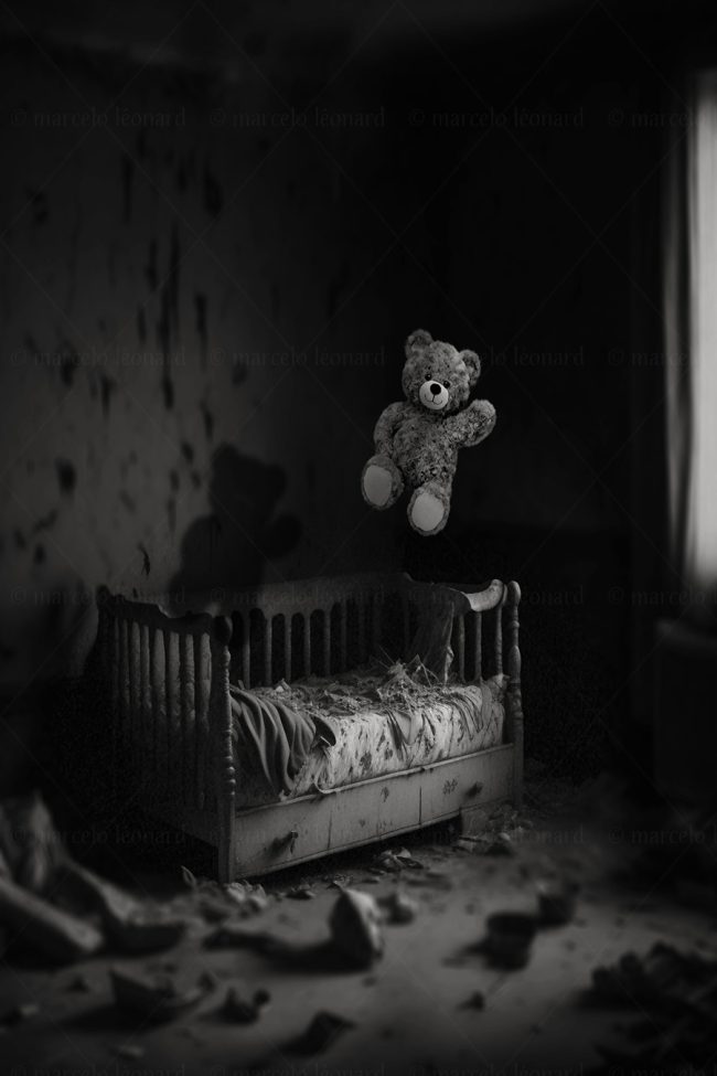 b05, bedroom, window, decay, bed, ruins, nightmare, dark mood, oneiric, dreamlike, marcelo leonard