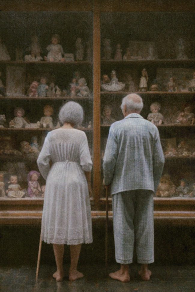 ag 11 aging decay eldery blurred conceptual antique toy display mindfulness marcelo leonard