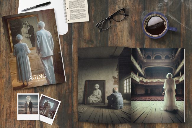 eldery aging decay book desktop series polaroid pen notebook mindfulness marcelo leonard