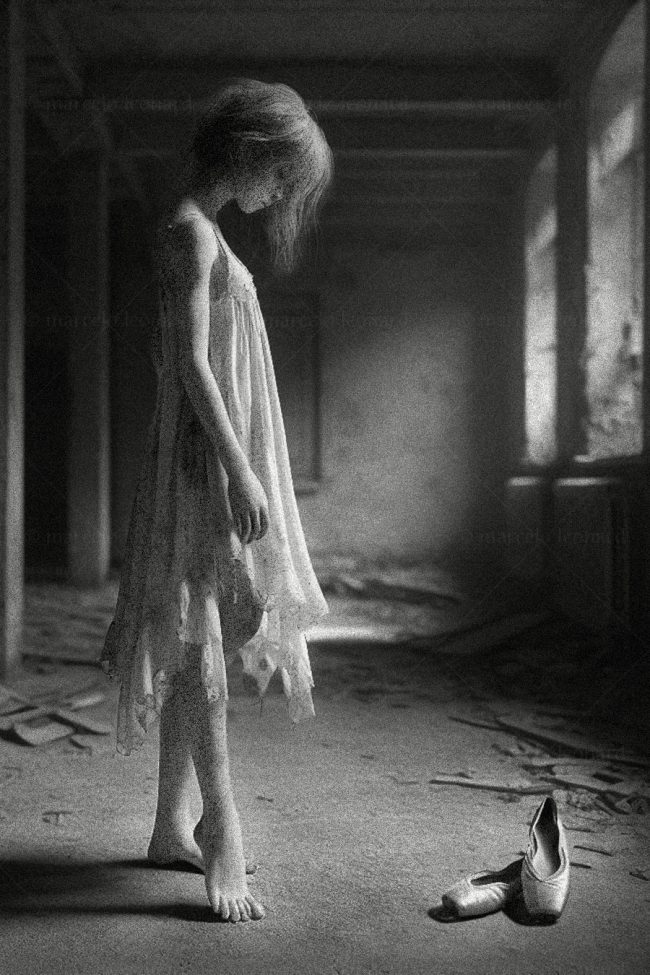 wr 08 girl decay room ruins ballet dancing slippers marcelo leonard