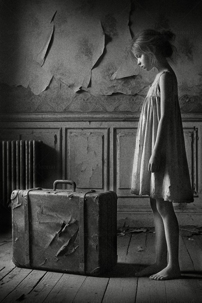 wr 22 abandoned decay room girl old suitcase marcelo leonard