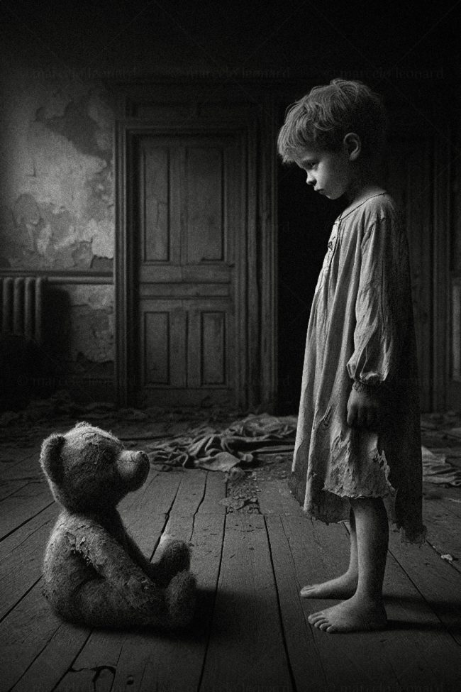 wr 23 abandoned decay room boy teddy bear marcelo leonard