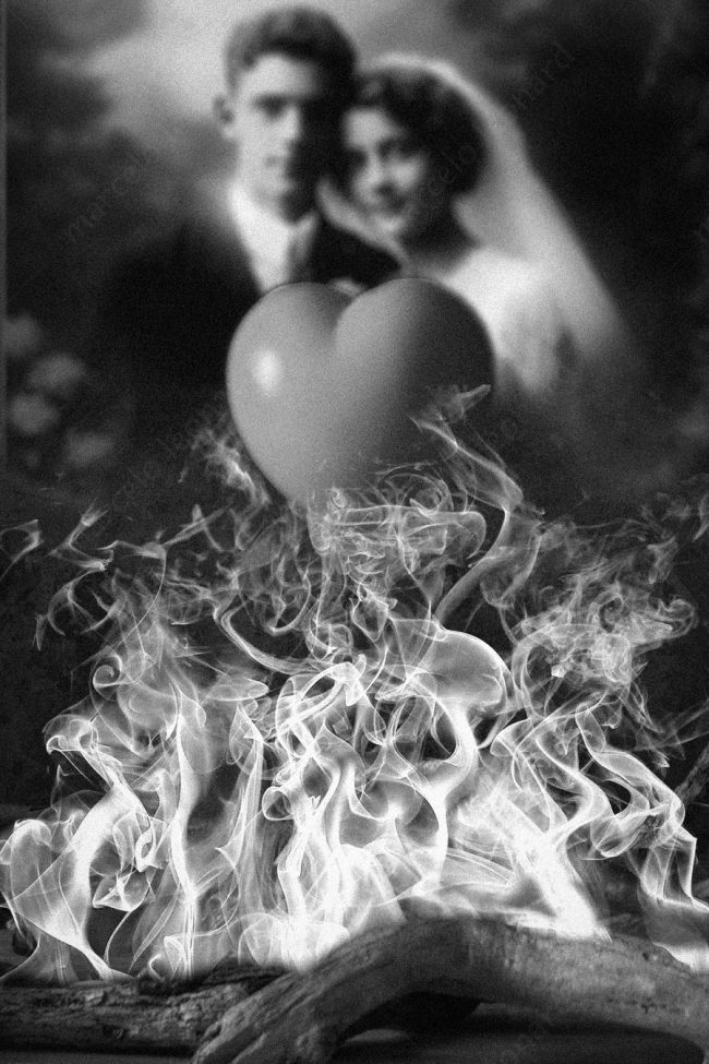 23 heart flame wedding decay broken conceptual photograph marcelo leonard