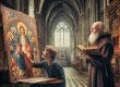 cathedral priest monk painter painting book marcelo leonard