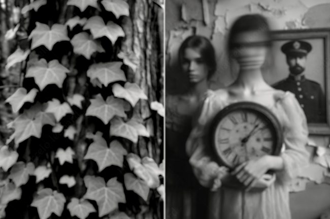 a 08 ivy abandoned decay room painting soldier ghodt clock girl woman buddhism marcelo leonard