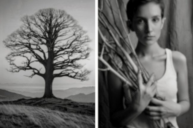 a 11 gir womanl branches t shirt nude tree eiver reflection buddhism marcelo leonard