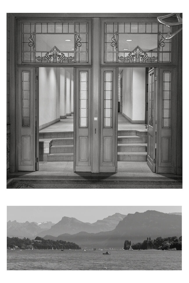 13 duo 12 door hall landscape lake mountains zen koan marcelo leonard