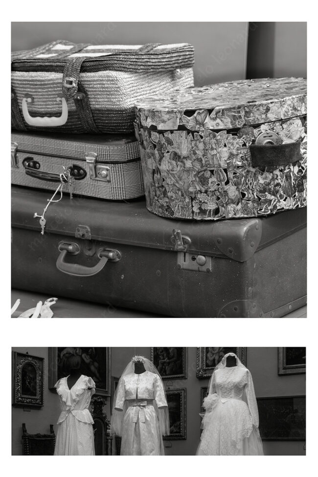 20 duo 17 suitcase luggage antique wedding dress museum zen koan marcelo leonard