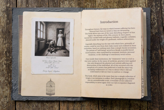 05 asylum srapbook mixed media decay old photograph illustration marcelo leonard