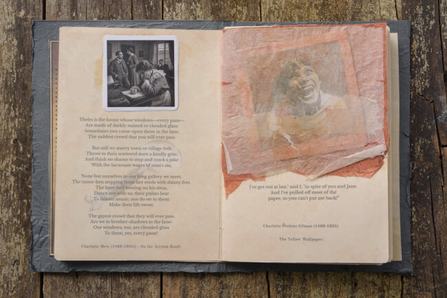 07 asylum srapbook mixed media decay old photograph marcelo leonard