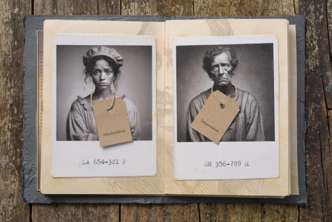 09 asylum srapbook mixed media decay old photograph portrait marcelo leonard