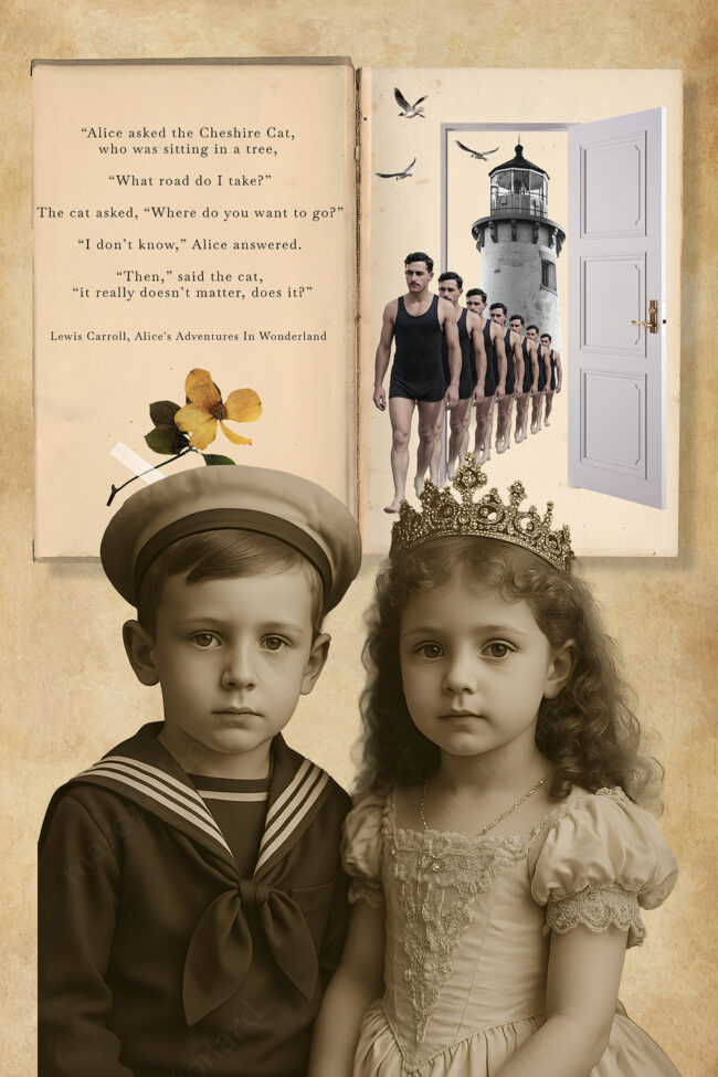 02 collage, digital collage, victorian, vintage, book. antique, flower, marceloleonard