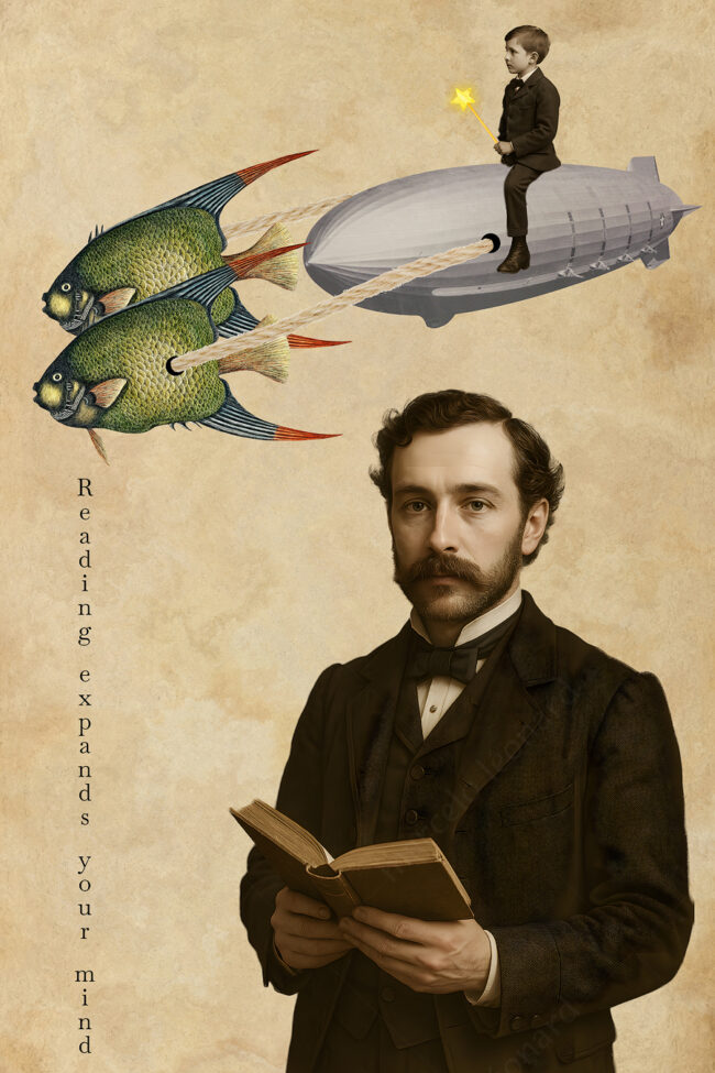 04 collage, digital collage, victorian, vintage, fish, zeppelin, book,marceloleonard.jpg 