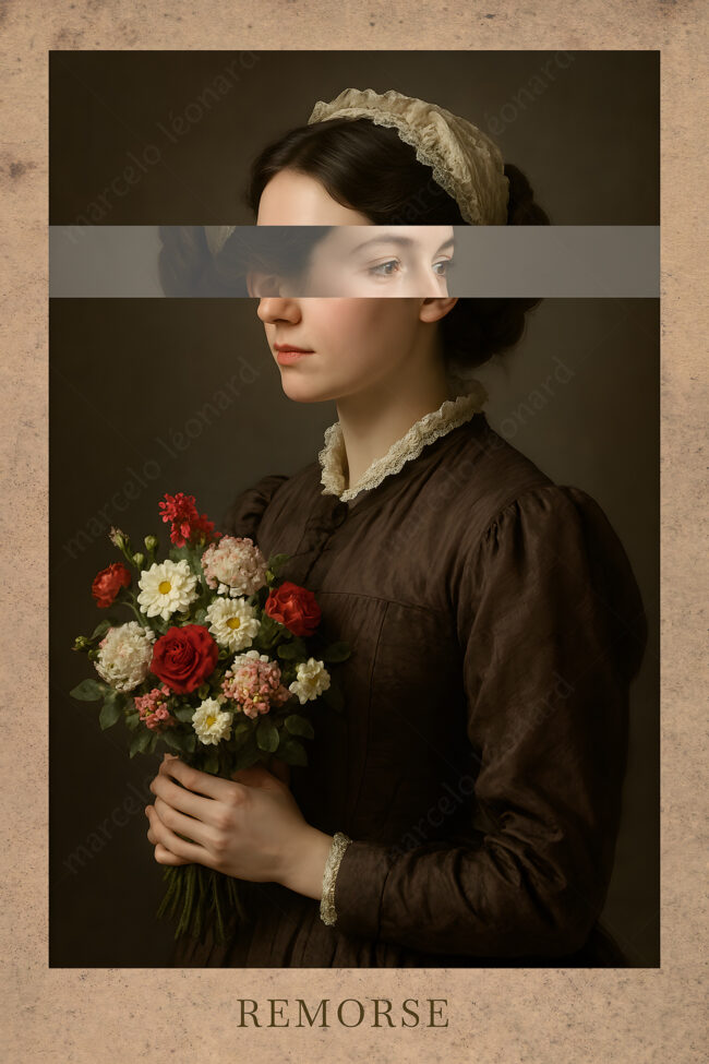 07 collage, digital collage, victorian, vintage, woman, flowers, marceloleonard