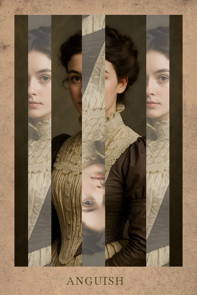 08 collage, digital collage, victorian, vintage, woman, flower, marceloleonard