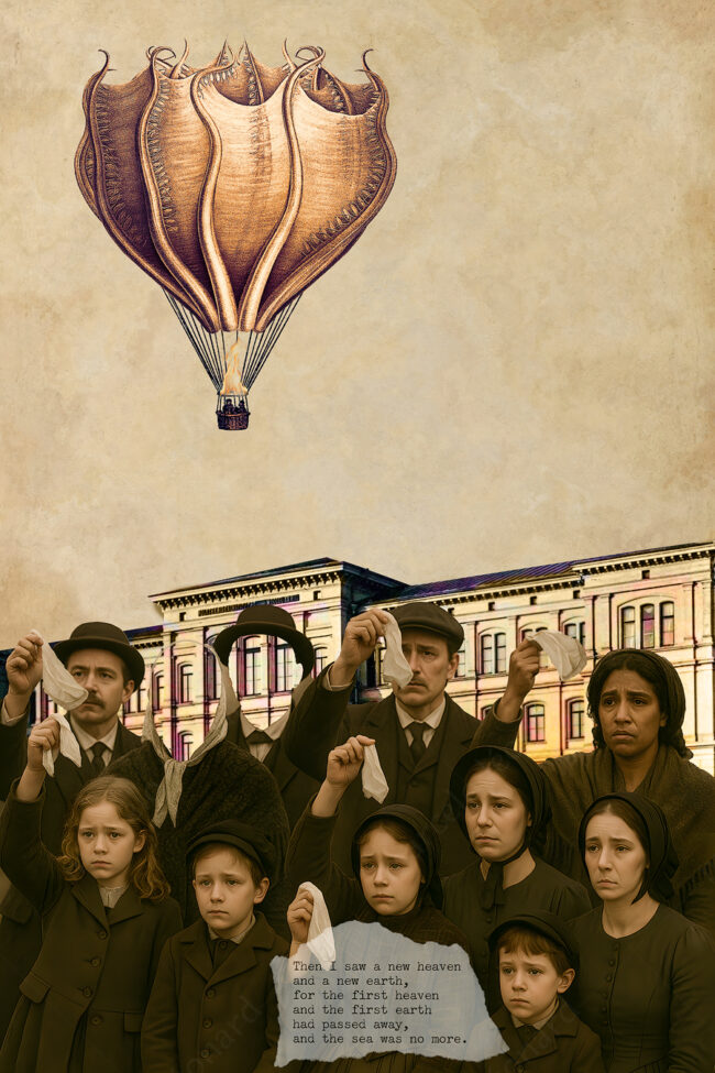 16 collage, digital collage, victorian, vintage, people, octopus, marceloleonard
