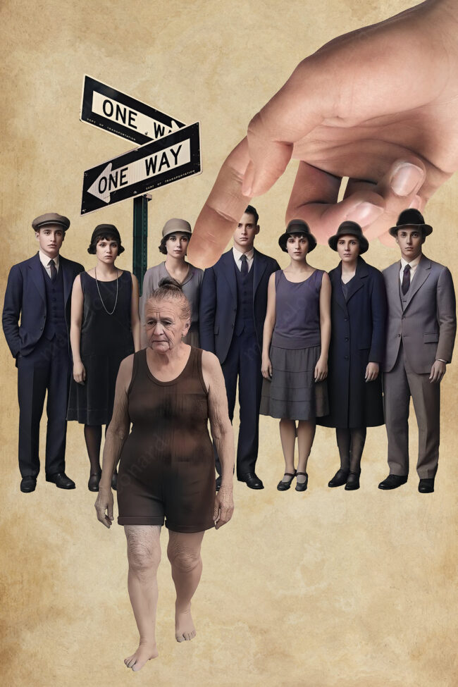 21 collage, digital collage, victorian, vintage, people, swimmer, woman, signs, marceloleonard