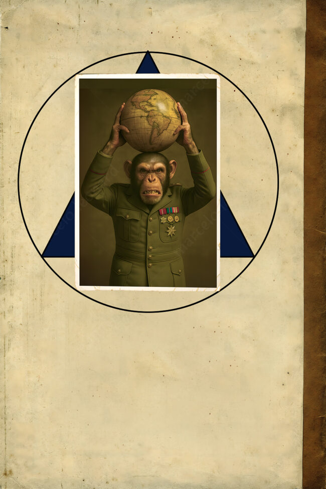 book 03 collague, digital, vintage, victorian, monkey, old paper, old book