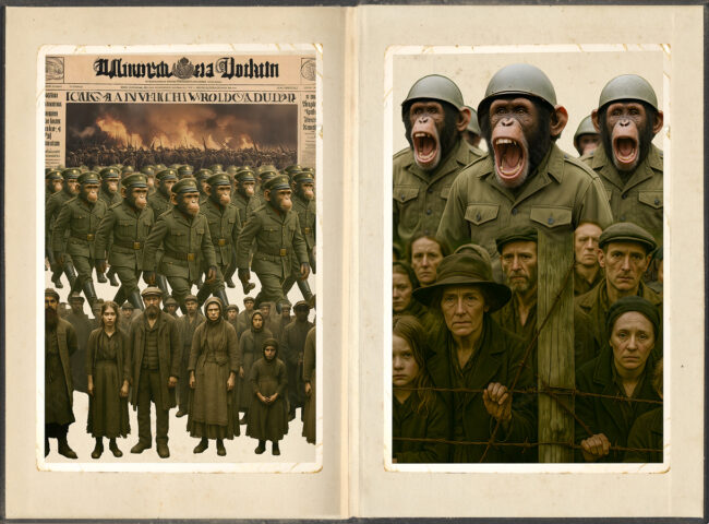 book 06 collague, digital, vintage, victorian, monkey, old paper, old book, soldier