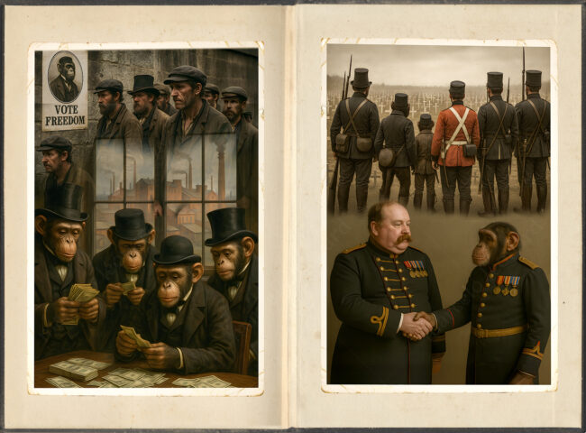 book 08 collague, digital, vintage, victorian, monkey, old paper, old book, workers, busnisnes man