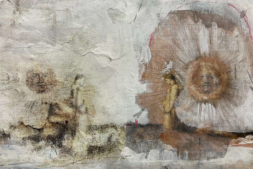 14 gloria loizaga, symbolism, spiritual, painting, minimalism, fine art, interview, mixed media, marceloleonard